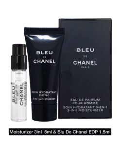 Chanel Bleu de Chanel edp 1.5ml vial + 3 in 1 moisturizer 5ml