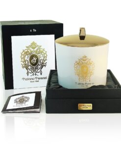 Tiziana Terenzi Gold Rose Oudh White Glass 1 Wood Wicks Scented Candle 170gms